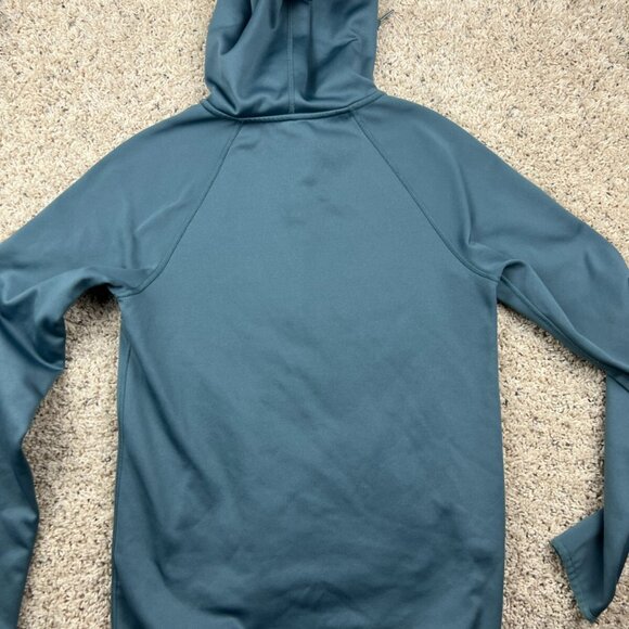 Nike Women's XS Full Zip Fleece Lined Green Blue Gray Hooded Jacket W Pockets - Picture 9 of 9